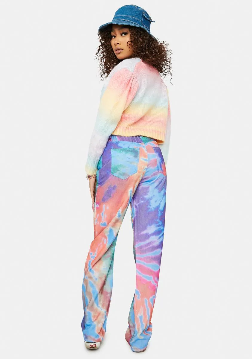 Not Even Sorry Tie Dye Jeans sold by Dolls Kill product image thumbnail 4