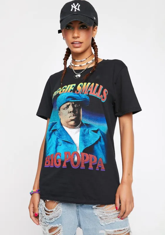 Biggie Smalls Black Graphic Tee sold by Dolls Kill