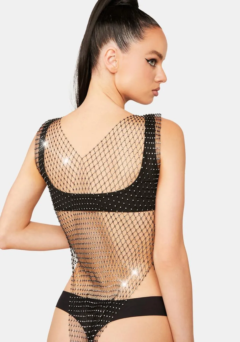 Bling Chaser Fishnet Bodysuit sold by Dolls Kill product image thumbnail 4