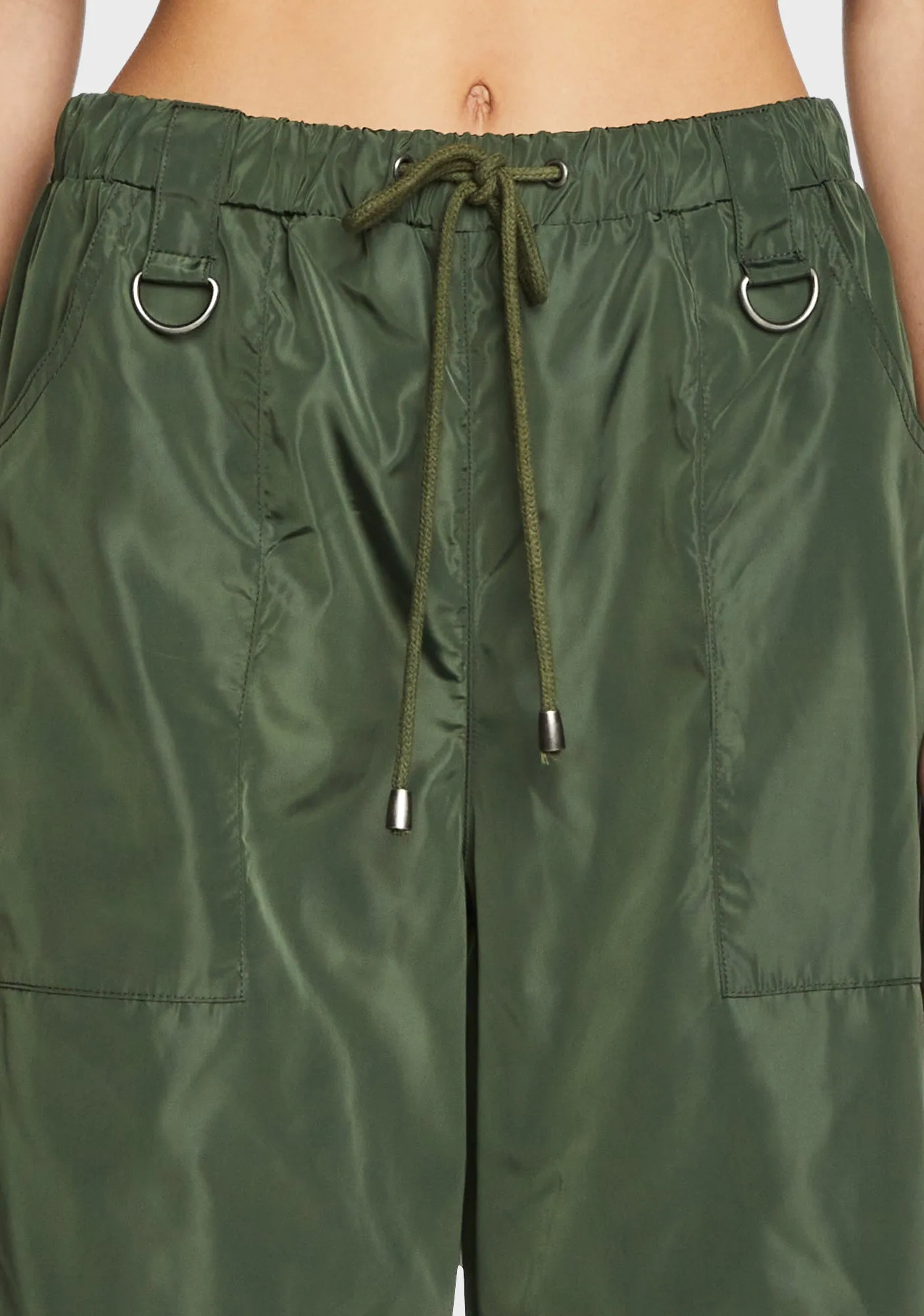 Punk Cred Wide Leg Pants - Olive sold by Dolls Kill product image thumbnail 2