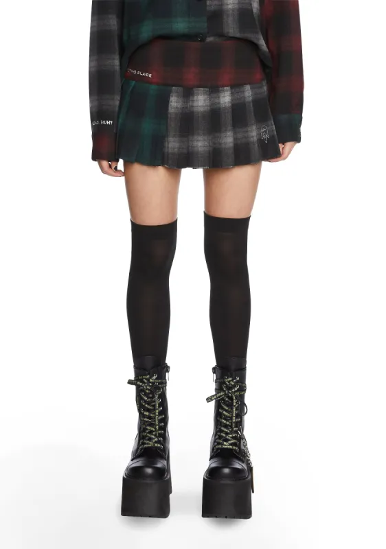 90s Cynic Plaid Mini Skirt sold by Dolls Kill