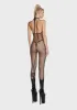 Expert On Everything Fishnet Jumpsuit sold by Dolls Kill
