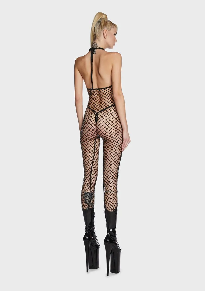 Expert On Everything Fishnet Jumpsuit sold by Dolls Kill product image thumbnail 4