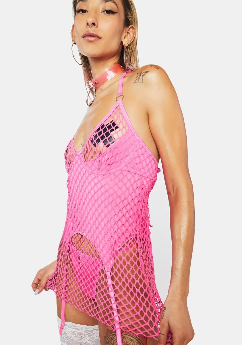 Once A Cheater Fishnet Romper sold by Dolls Kill product image thumbnail 2