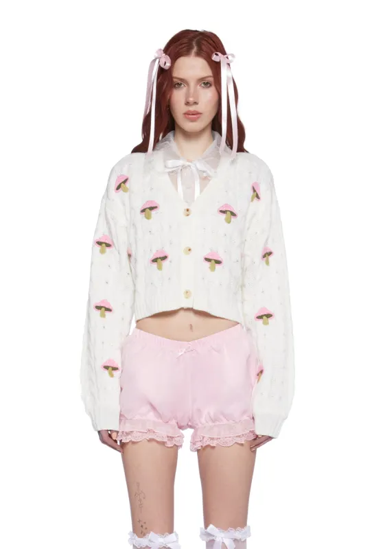 Lucky Charm Mushroom Cardigan sold by Dolls Kill