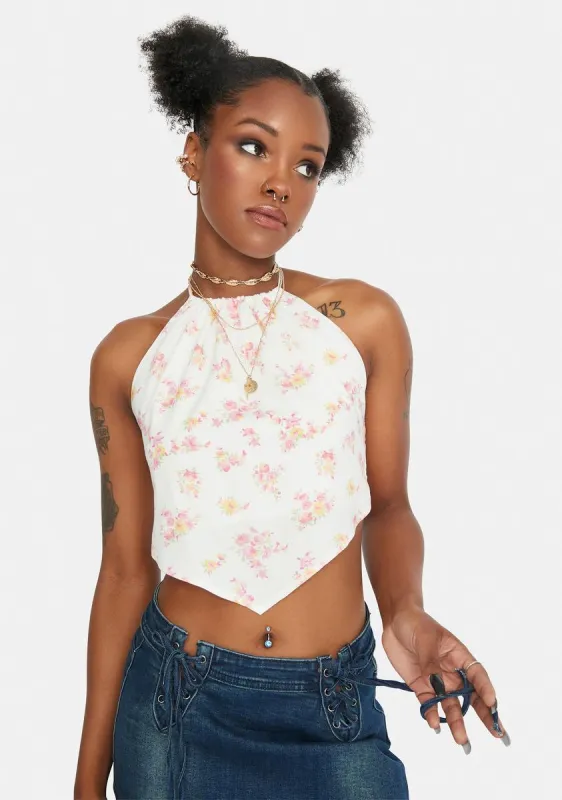 Desires Met Floral Halter sold by Dolls Kill