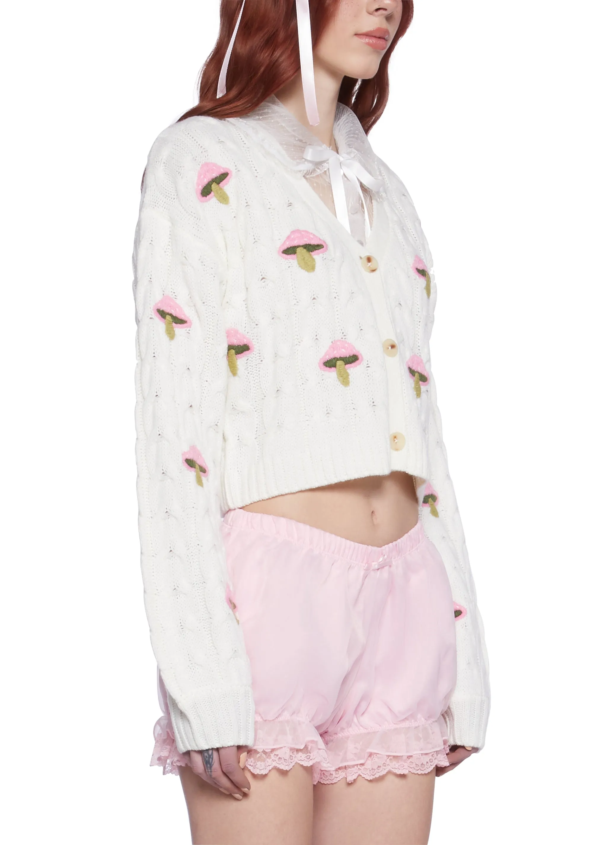 Lucky Charm Mushroom Cardigan sold by Dolls Kill product image thumbnail 4