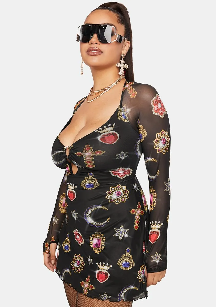 Plus You're A Gem Mini Dress sold by Dolls Kill product image thumbnail 2