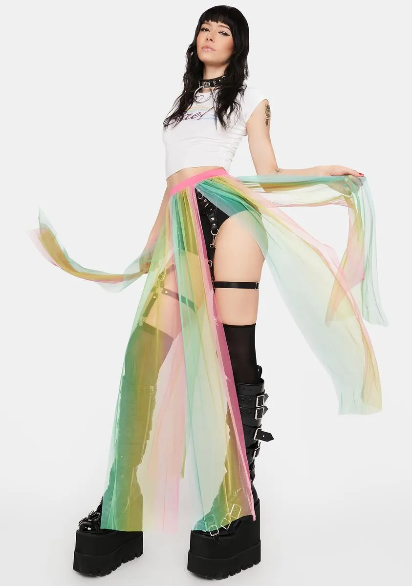 Magical Moments Sheer Maxi Skirt sold by Dolls Kill product image thumbnail 2