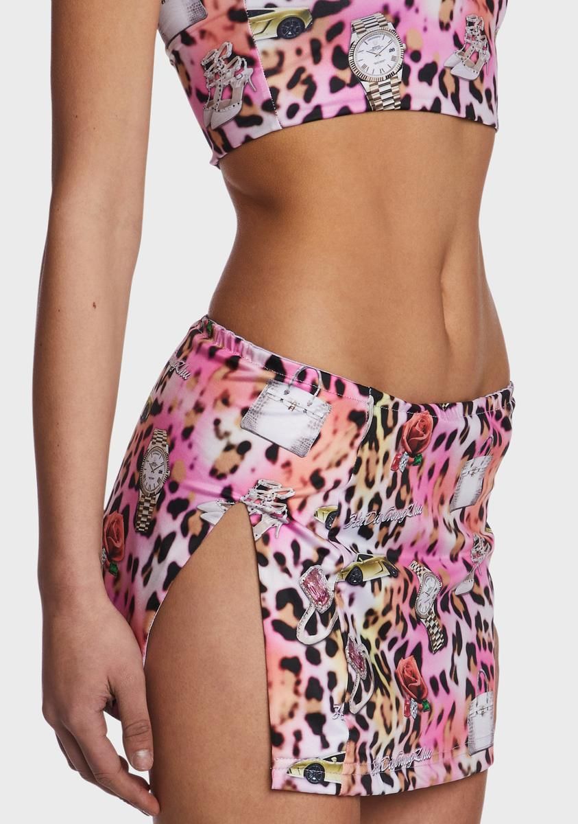 Leopard Print Mini Skirt Set sold by Dolls Kill product image thumbnail 2