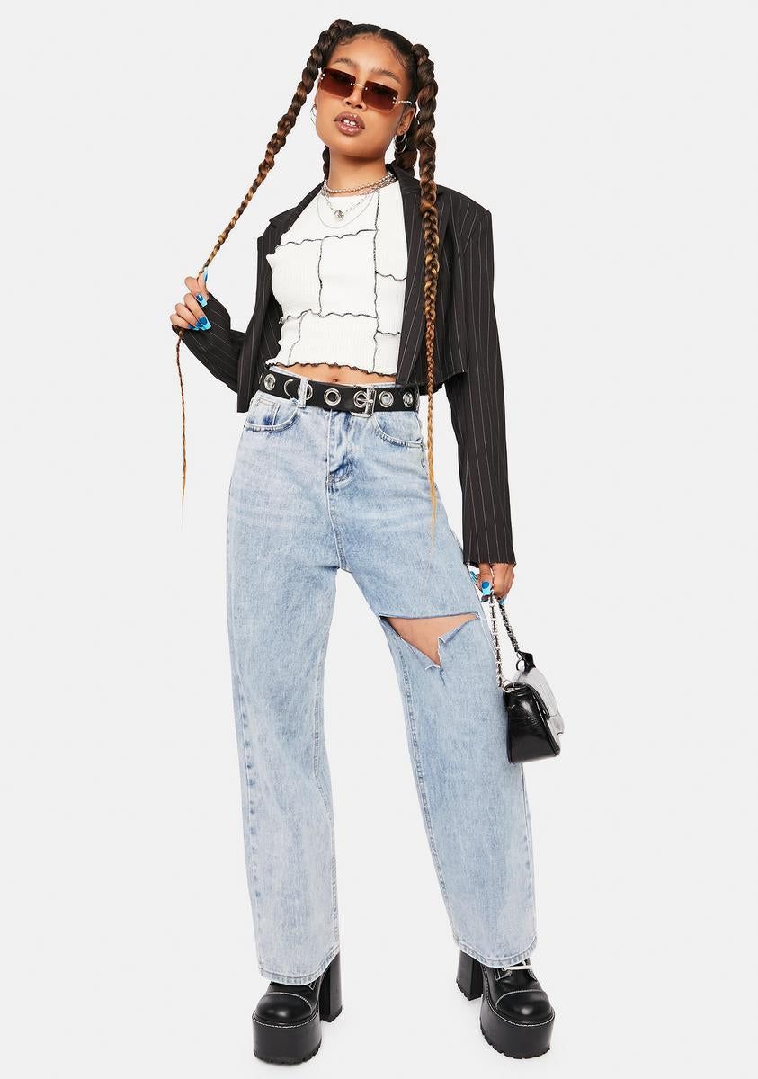 No Contest Patchwork Crop Tank sold by Dolls Kill product image thumbnail 3