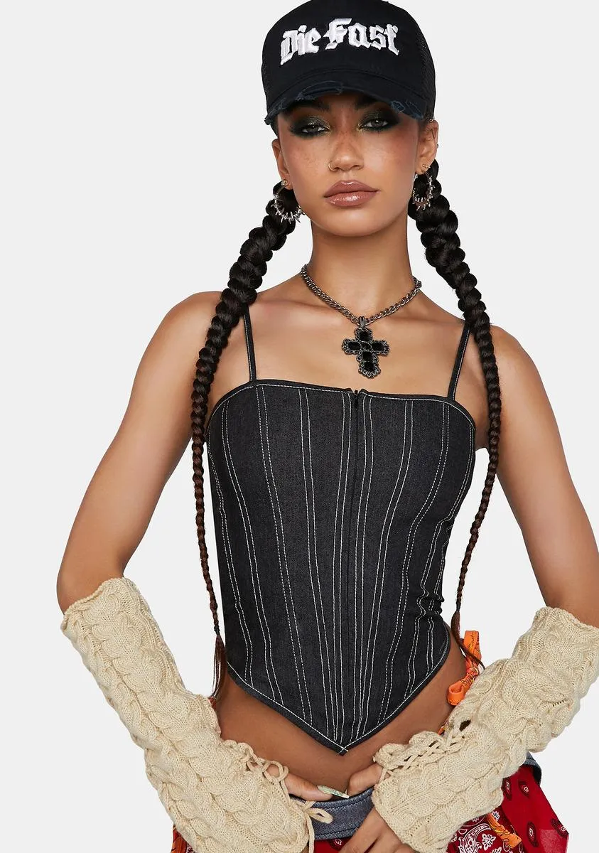 Ready And Willing Corset Top sold by Dolls Kill