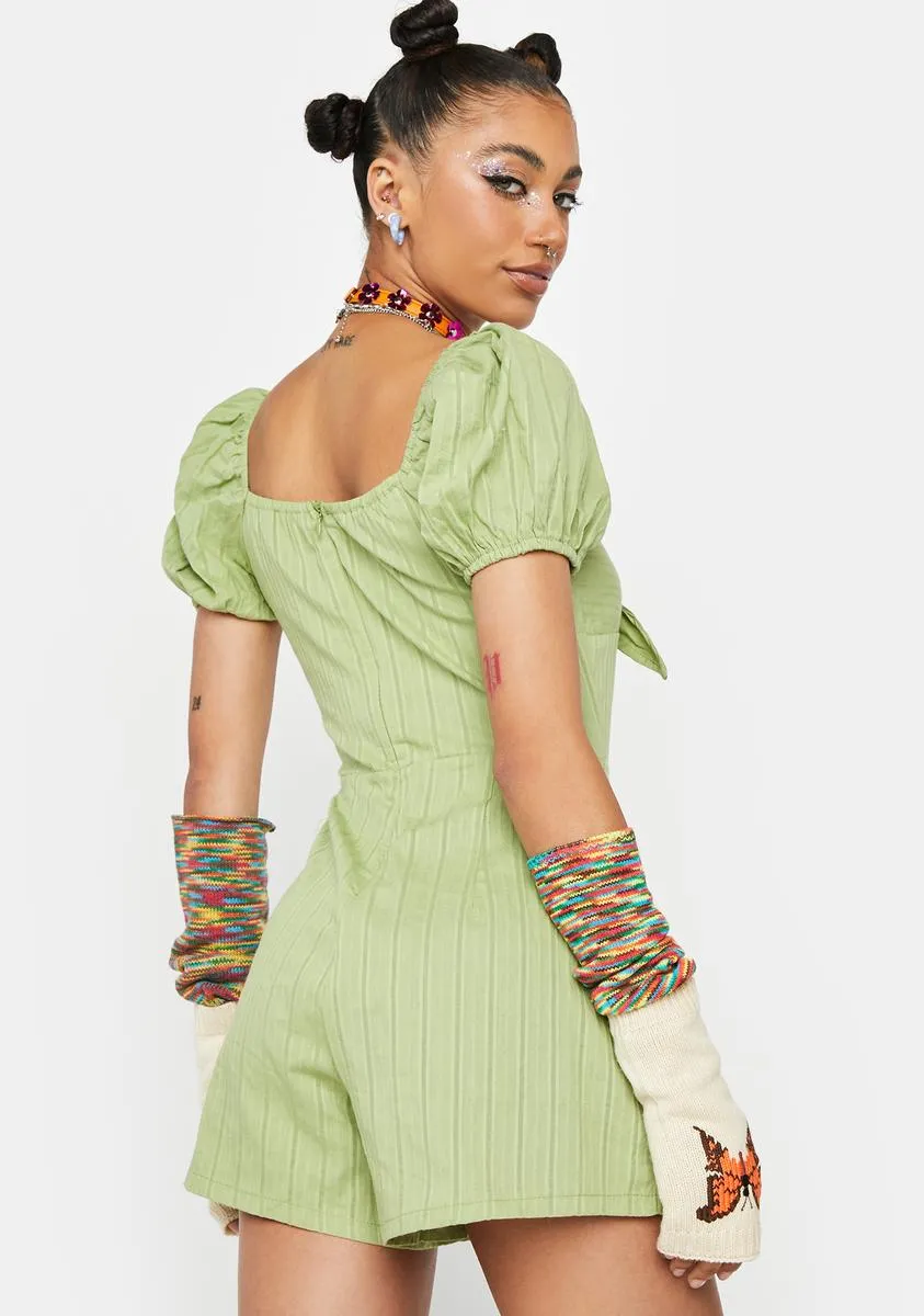 Tropical Sun Season Knotted Romper sold by Dolls Kill product image thumbnail 4