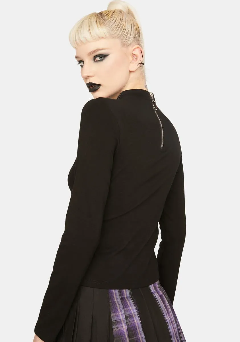 High Neckline Top sold by Dolls Kill product image thumbnail 4