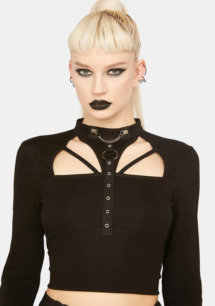 High Neckline Top sold by Dolls Kill