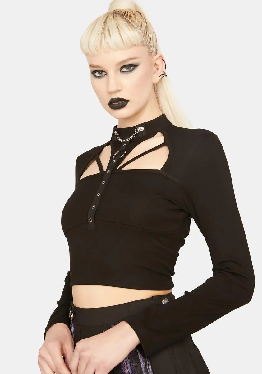 High Neckline Top sold by Dolls Kill product image thumbnail 2