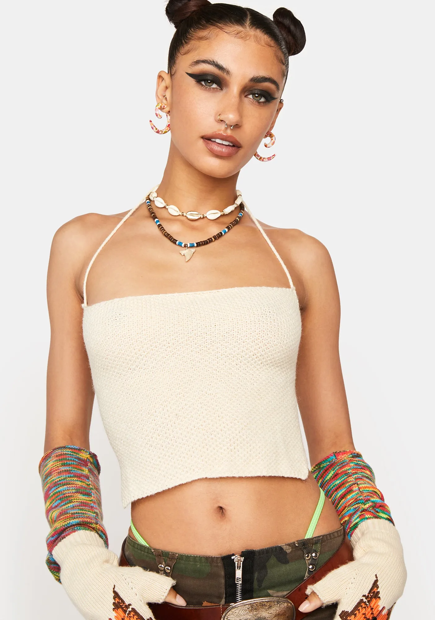 Sunseeker Halter Top sold by Dolls Kill