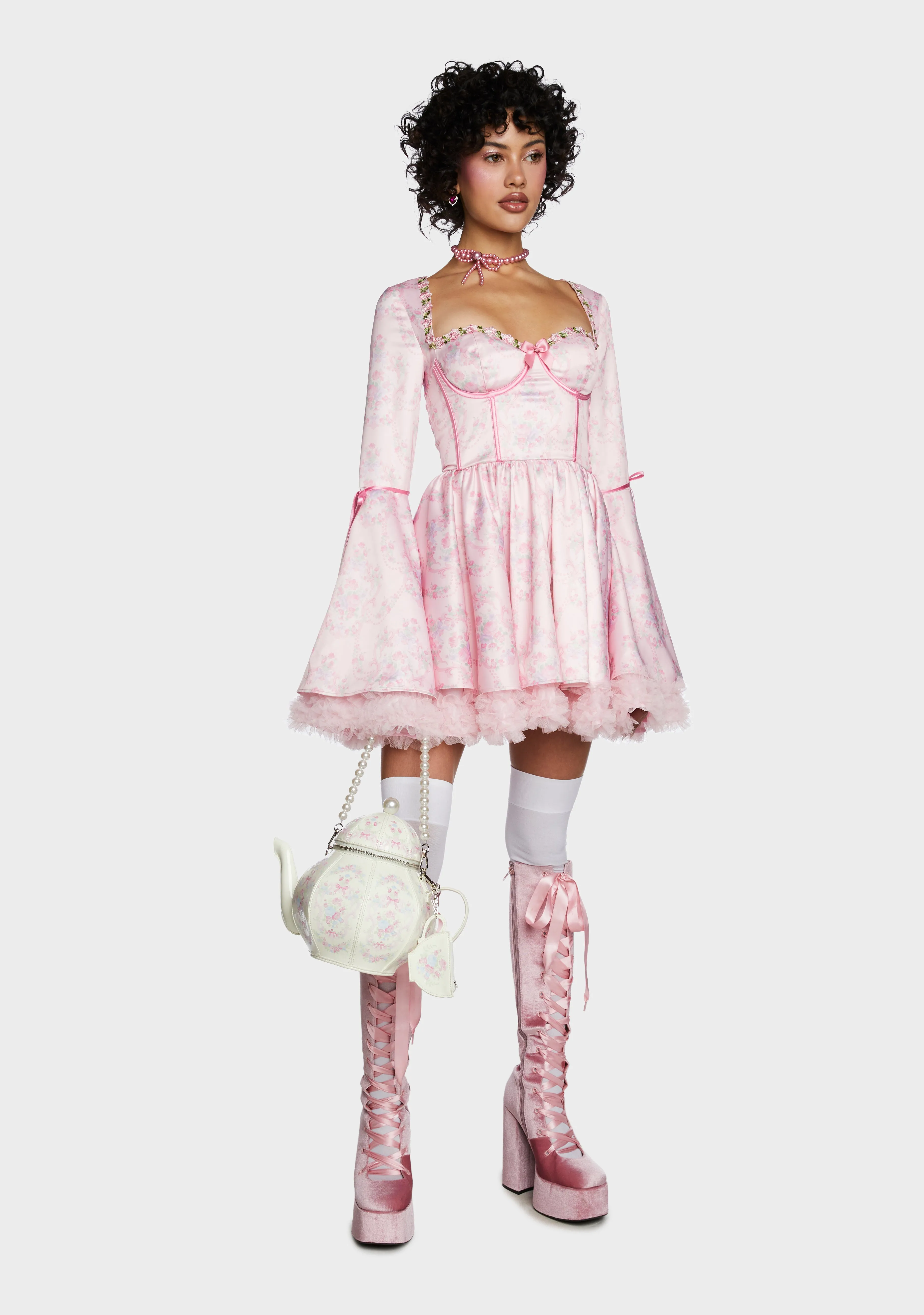 Scandal Sheet Mini Dress - Pink sold by Dolls Kill product image thumbnail 5