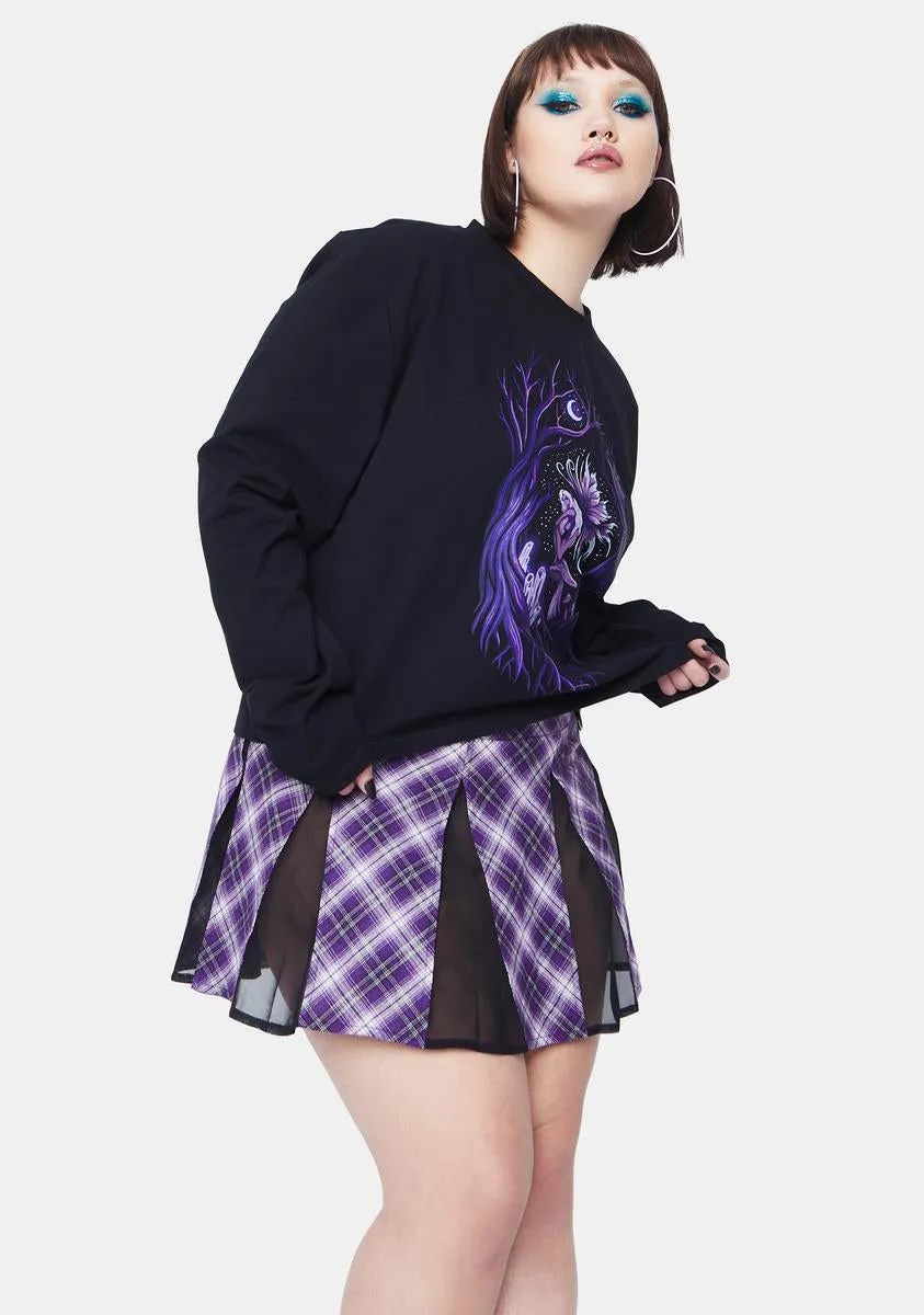 Miss Fairy Fanatic Screen Print Long Sleeve Oversized Tee sold by Dolls Kill product image thumbnail 2