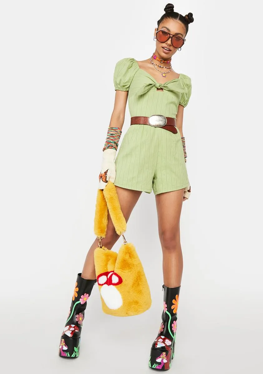 Tropical Sun Season Knotted Romper sold by Dolls Kill product image thumbnail 3