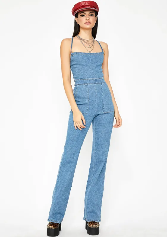 Down To Boogie Strappy Jumpsuit sold by Dolls Kill