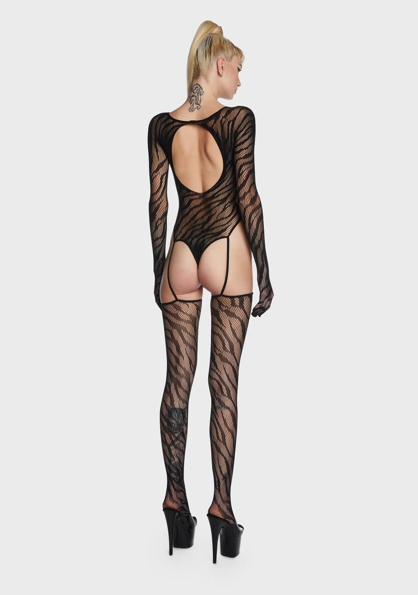 Simply Unhinged Fishnet Bodystocking sold by Dolls Kill product image thumbnail 4