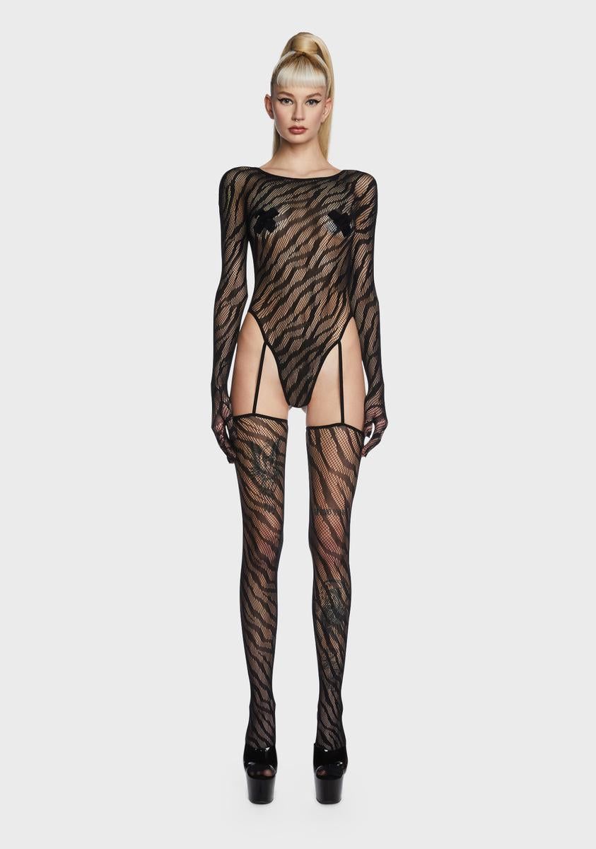 Simply Unhinged Fishnet Bodystocking sold by Dolls Kill