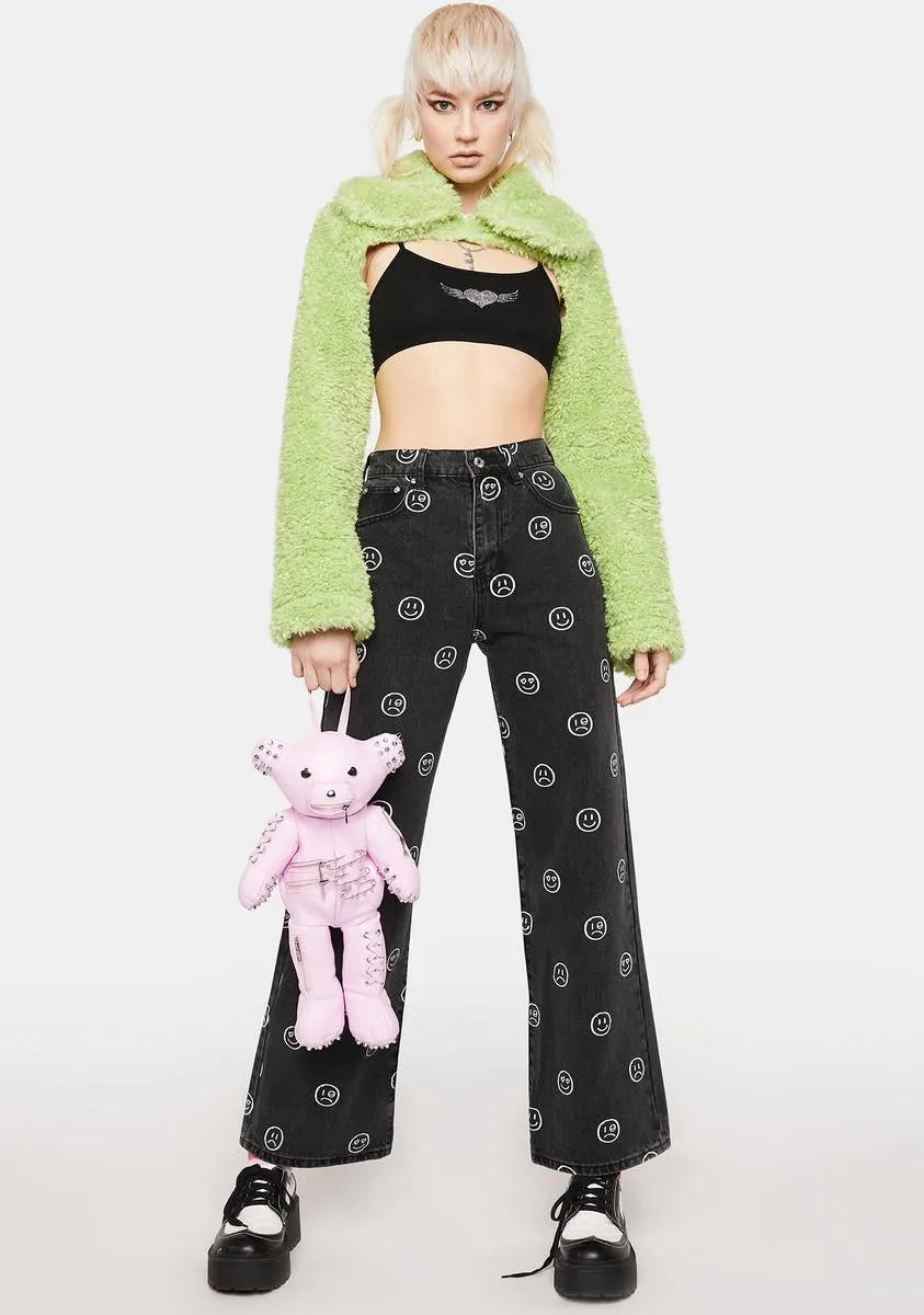 Las Fluff Sleeve Jacket sold by Dolls Kill product image thumbnail 3