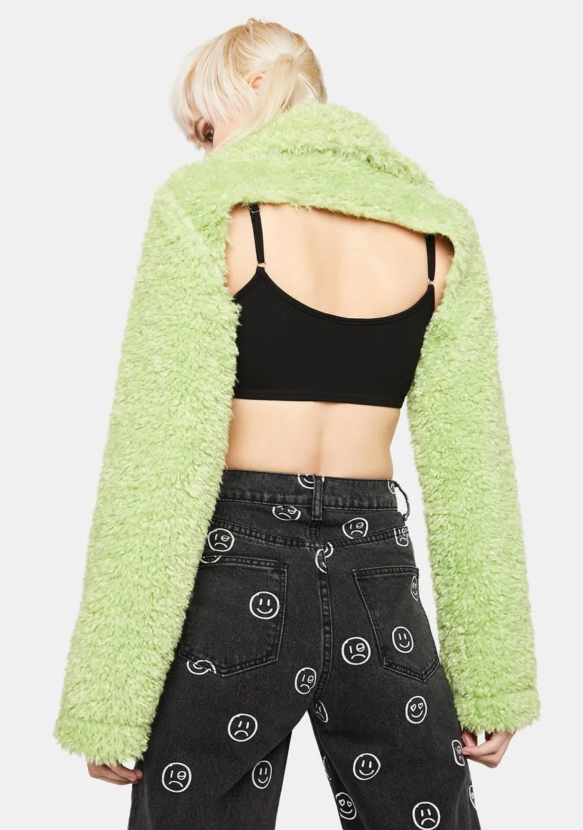 Las Fluff Sleeve Jacket sold by Dolls Kill product image thumbnail 4