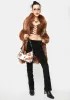 Mocha Call You To Me Crop Top sold by Dolls Kill
