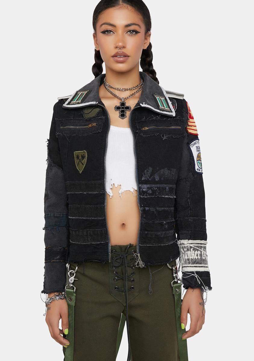Battlefield Denim Jacket sold by Dolls Kill product image thumbnail 2