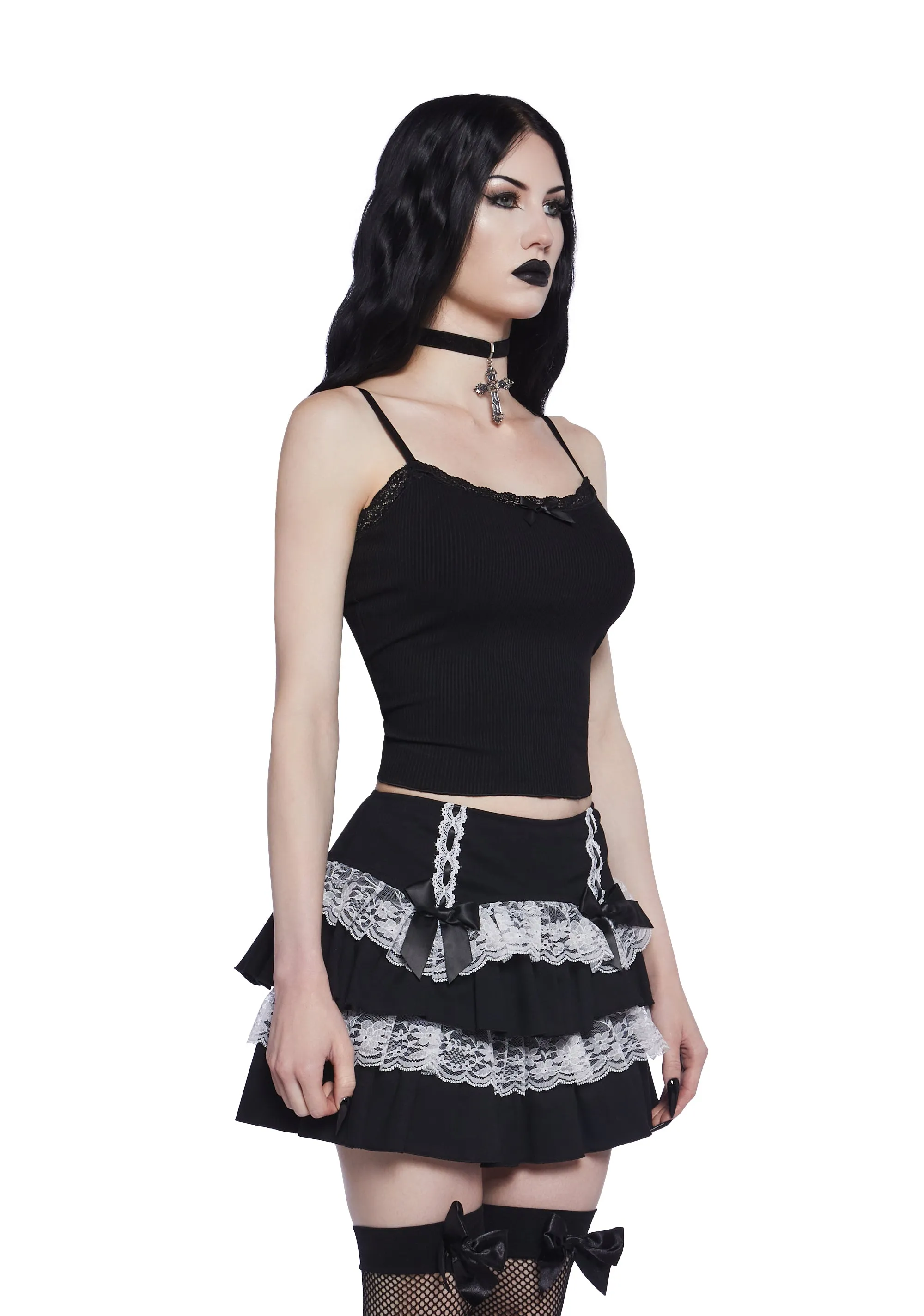 Dreamy Darkness 2-Pack Lace Cami sold by Dolls Kill product image thumbnail 4