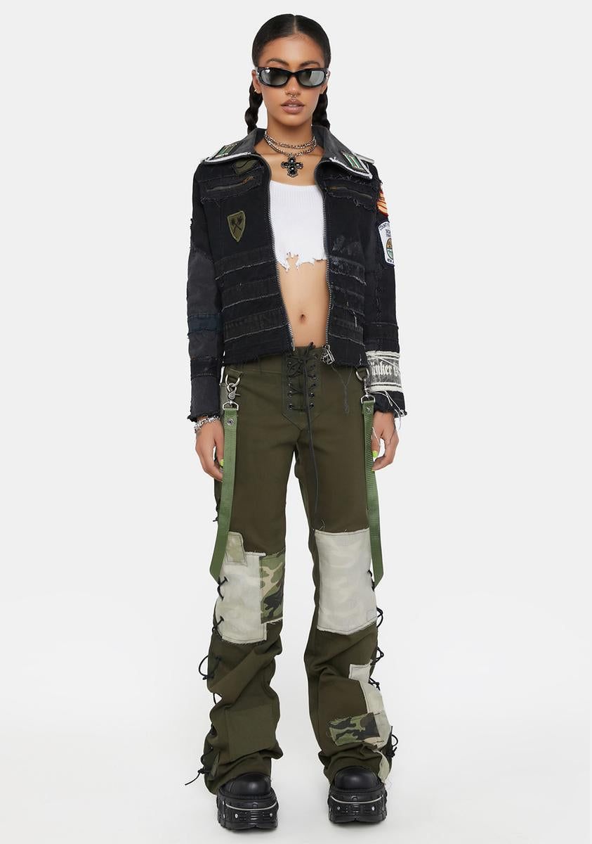 Battlefield Denim Jacket sold by Dolls Kill product image thumbnail 3