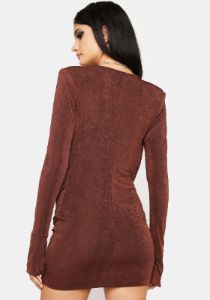 Rhythm Shaker Cowl Neck Mini Dress sold by Dolls Kill