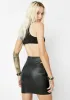 Midnight In The Zone Vegan Leather Skirt sold by Dolls Kill