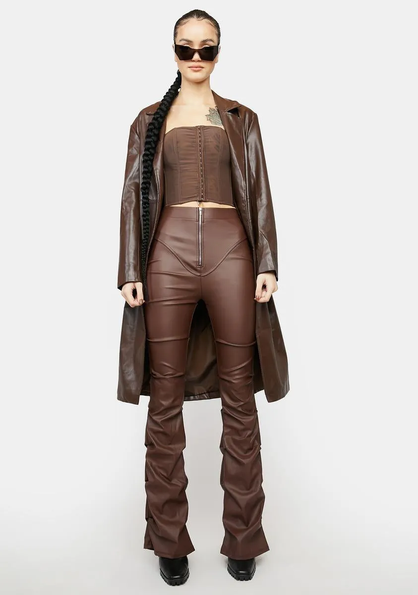 Mocha Won't You Want Me Corset Top sold by Dolls Kill product image thumbnail 3