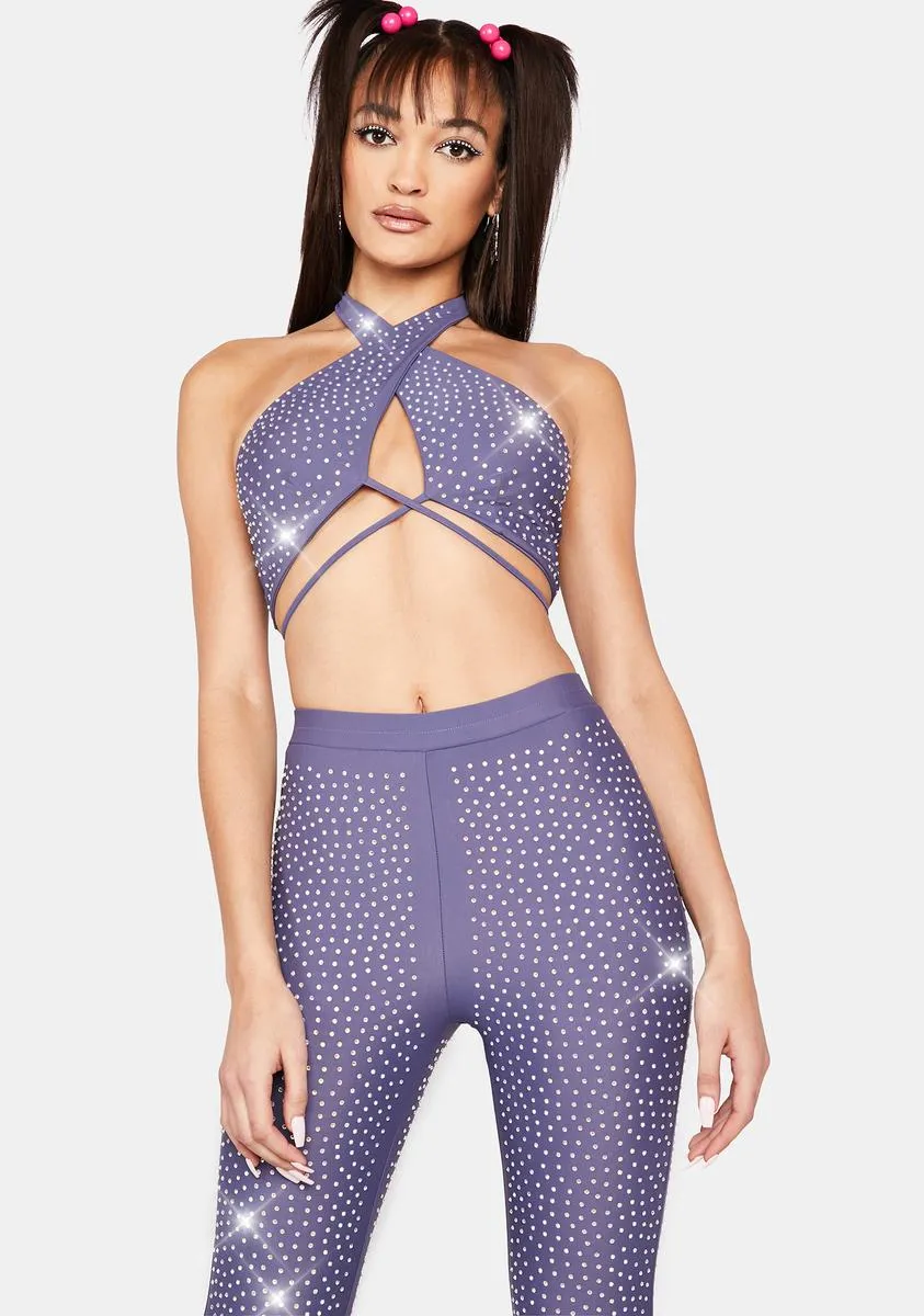 Dare To Dazzle Rhinestone Pants Set sold by Dolls Kill product image thumbnail 2