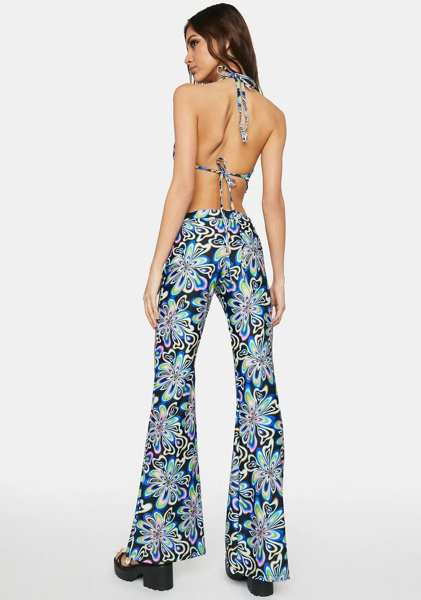 Wildly You Printed Flare Pants sold by Dolls Kill product image thumbnail 4