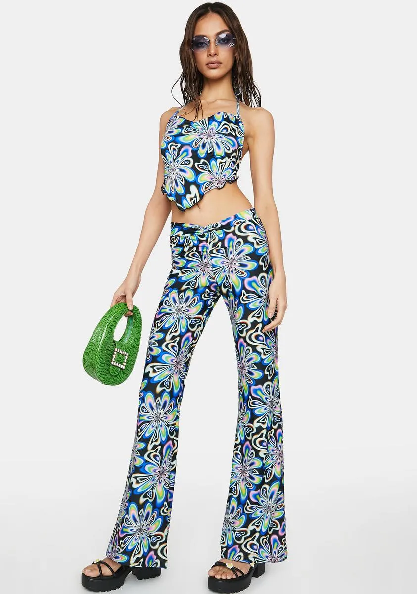 Wildly You Printed Flare Pants sold by Dolls Kill product image thumbnail 2