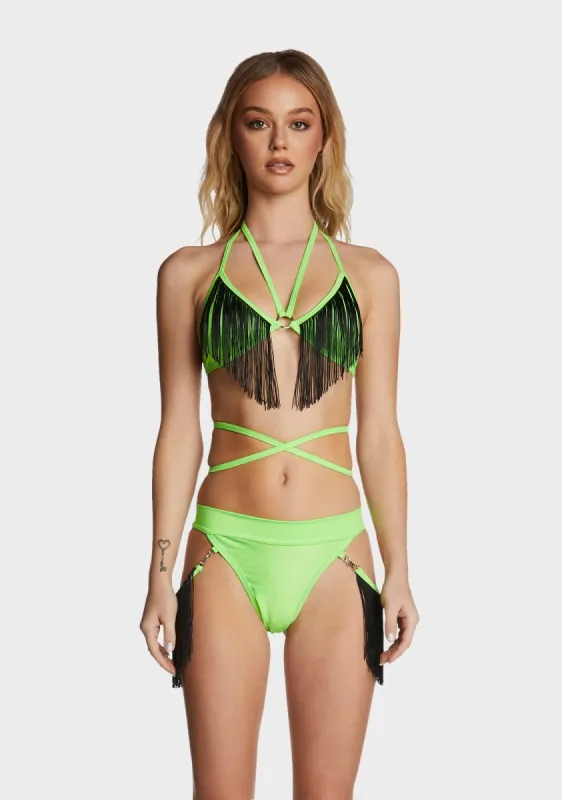 Sunrise Fringe Top sold by Dolls Kill