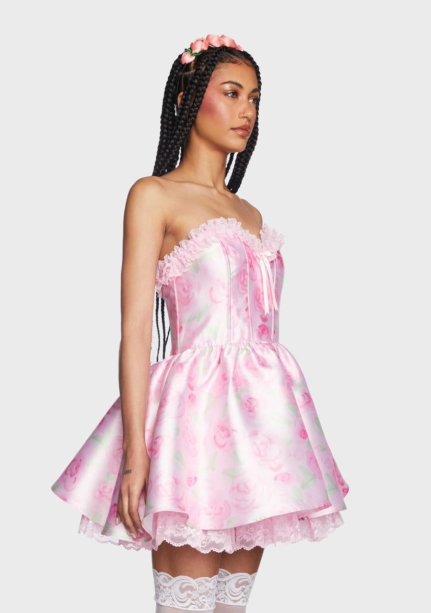 Forever Fancy Corset Dress - Pink Floral sold by Dolls Kill product image thumbnail 3