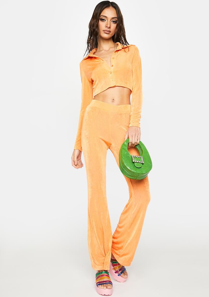 Crush Got A Gig Velour Pant Set sold by Dolls Kill