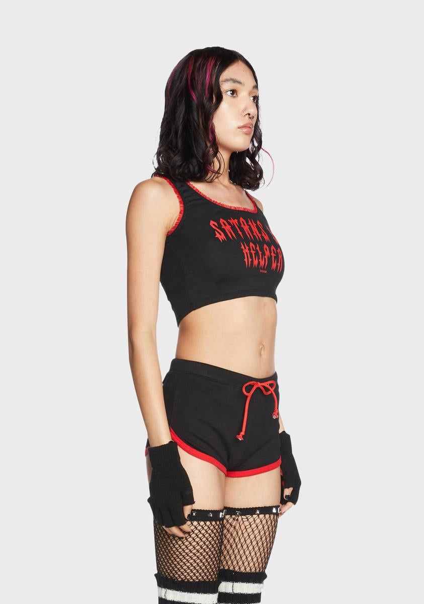 Satan's Lil Helper Crop Top sold by Dolls Kill product image thumbnail 2