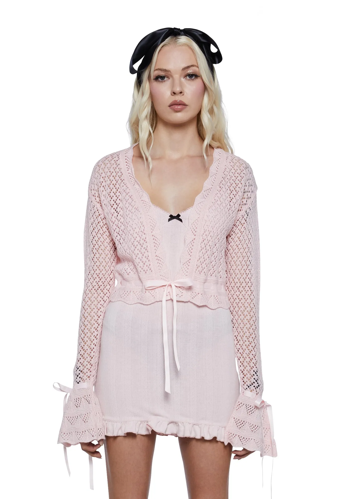 Lovely Day Sheer Cardigan sold by Dolls Kill