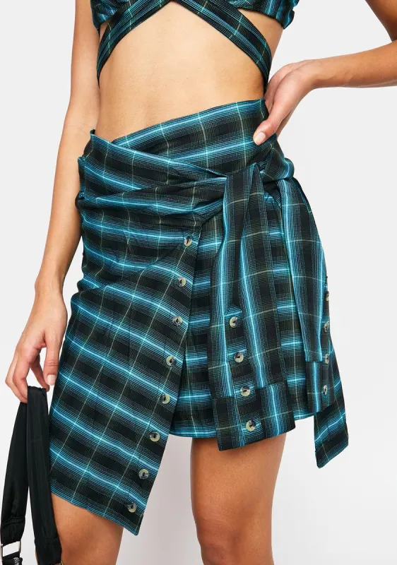 Gwen Wrap Skirt sold by Dolls Kill