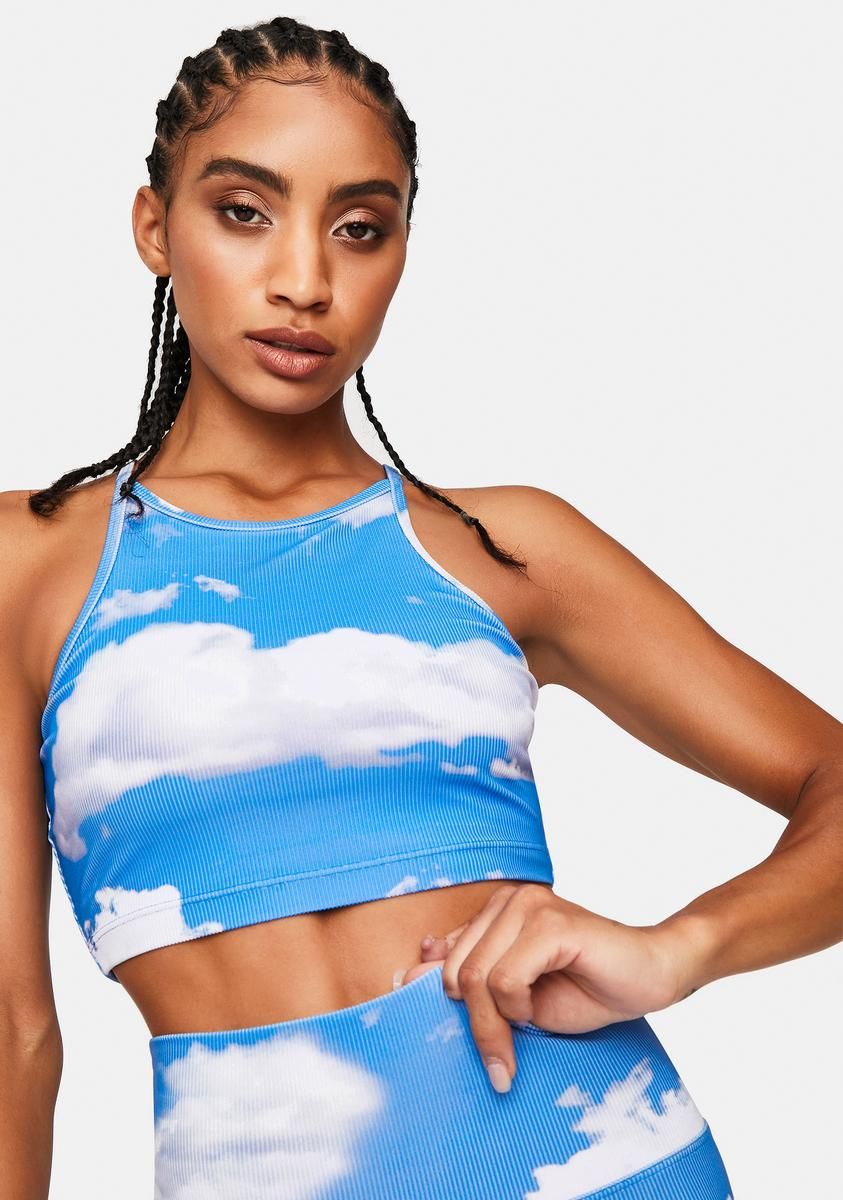 Azure Cloud Anna Tank sold by Dolls Kill