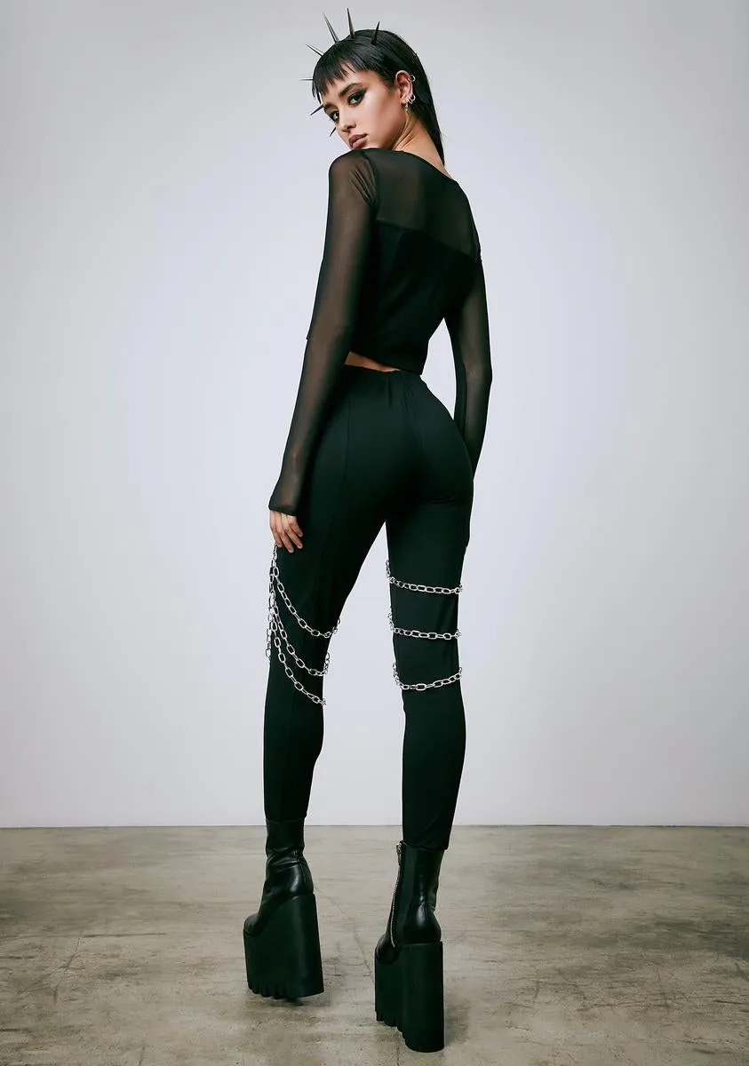 Chain Of Command Harness Leggings sold by Dolls Kill product image thumbnail 4
