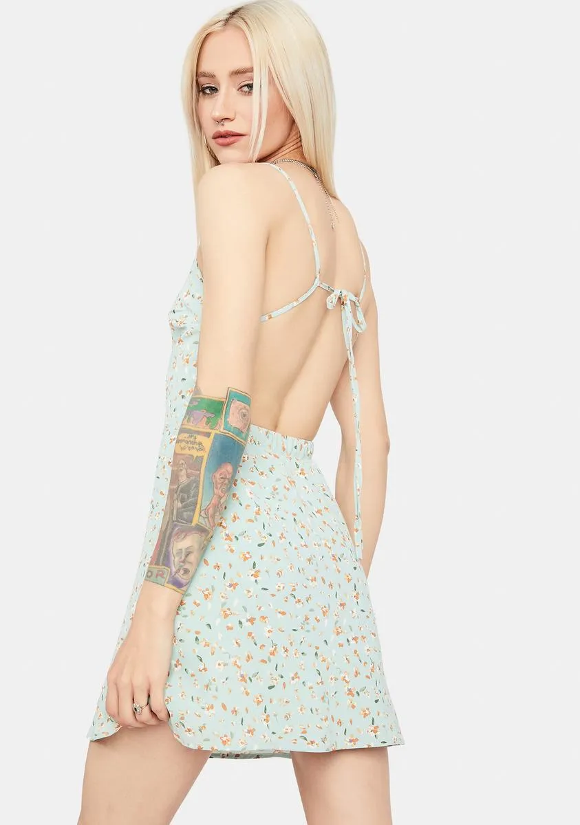 Floral Delight Open Back Mini Dress sold by Dolls Kill product image thumbnail 2