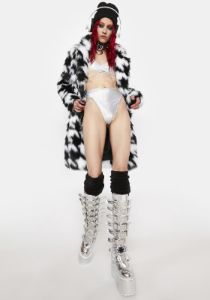 Futuristic Freak Rebel Metallic Bottoms sold by Dolls Kill