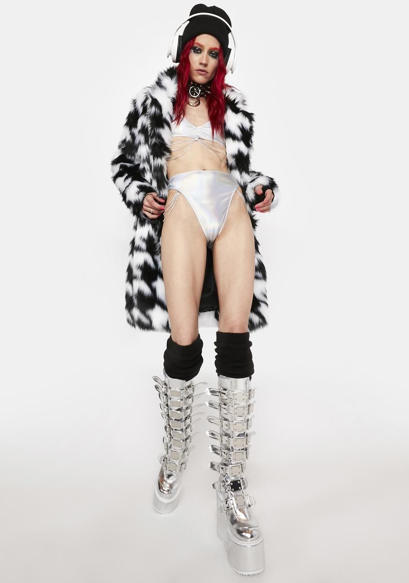 Futuristic Freak Rebel Metallic Bottoms sold by Dolls Kill product image thumbnail 3